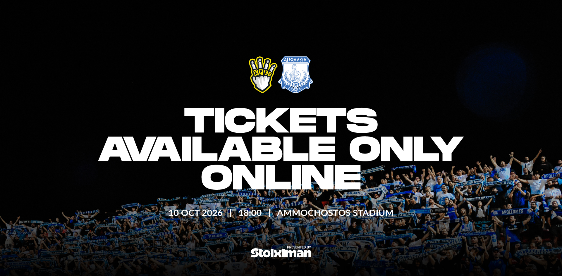 Tickets für das Spiel Krasava ENY-Apollon sind für alle Dauerkarteninhaber ...